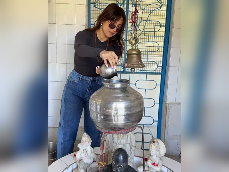 Bhumi Pednekkar faces backlash for wearing sunglasses while offering prayers at Shivling during Sawan