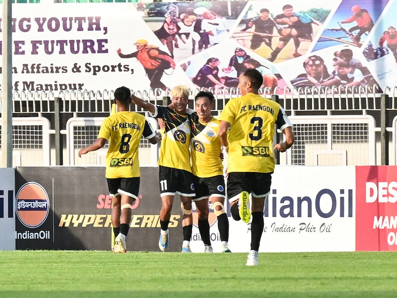 FC Raengdai mark debut with an impressive win over Indian Navy in a Group D fixture of the 135th Durand Cup at the Khuman Lampak Main Stadium in Imphal on Thursday. Photo credit: Durand Cup