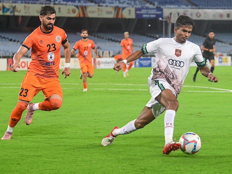 Samaleswari Sporting bounce back with a dominant win over Baghpat FC in the 135th Durand Cup at the Vivekananda Yuba Bharati Krirangan in Kolkata on Thursday. Photo credit: Durand Cup