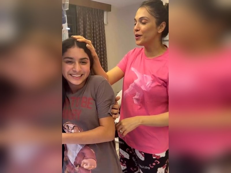 Isha Koppikar shares heartwarming glimpse of daughter Rianna's midnight birthday surprise