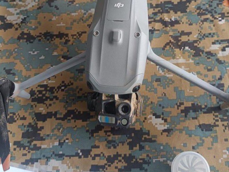 J&K: Pakistani drone shot down in Jammu (Photo: @GeoGrid_/X)