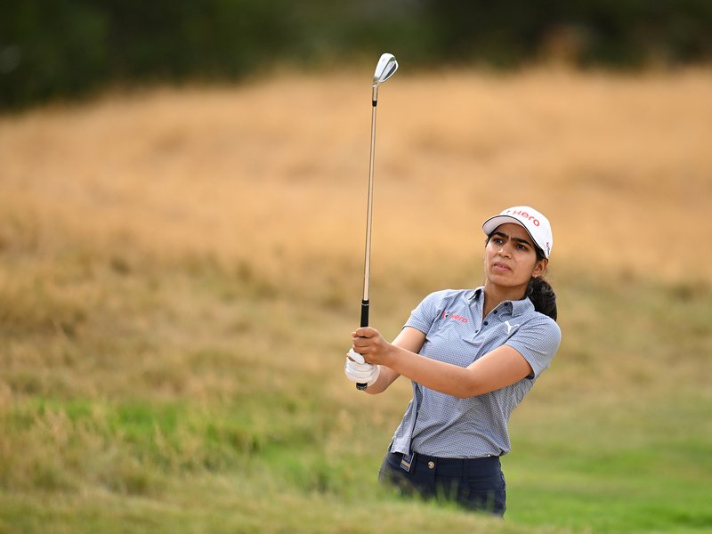 Diksha Dagar fires 69, lies in Top-10 after first round at Women’s Open at Royal Lytham & St Annes in United Kingdom. Photo credit: www.golfxyz.in