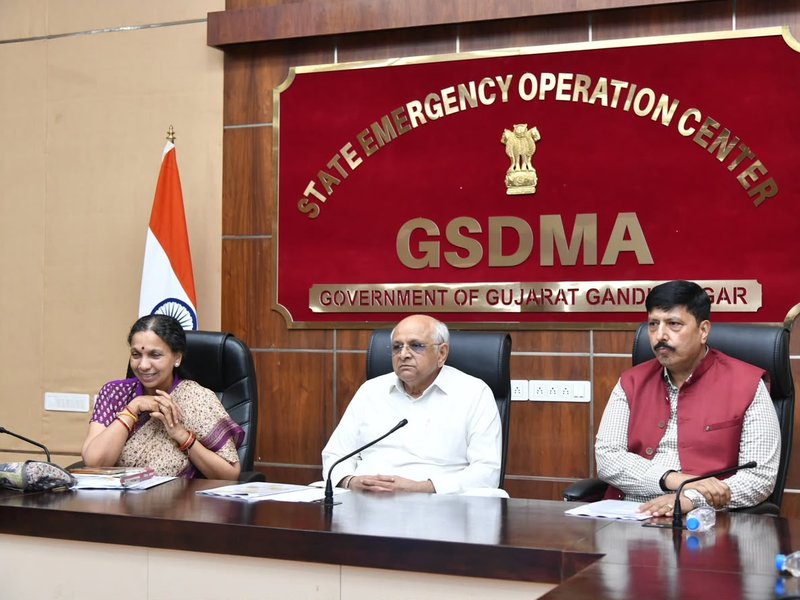 Gujarat rains: CM conducts late-night review; over 16,500 evacuated