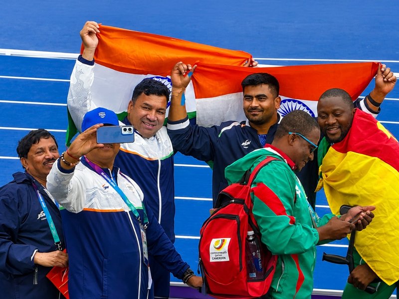सीडब्ल्यूजी 2026: सोमन राणा-शुभम जुयाल का कमाल, एफ57 शॉट पुट में भारत ने 'गोल्ड' के साथ 'सिल्वर' भी जीता