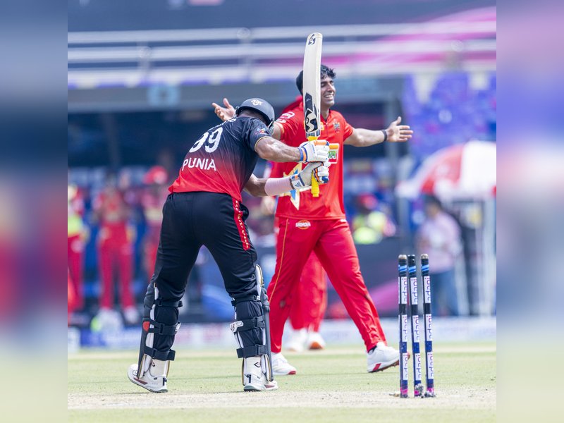 Anshuman Hooda's fifer helps South Delhi Superstarz beat East Delhi Riders in the Delhi Premier League (DPL) 2026 at the Arun Jaitley Stadium in New Delhi on Saturday. Photo credit: DDCA