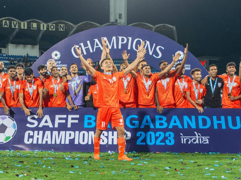 Defending champions India drawn with Pakistan, Maldives in the SAFF Championship 2026 to be the 15th edition of the regional tournament held in Thimphu, Bhutan, on Saturday.