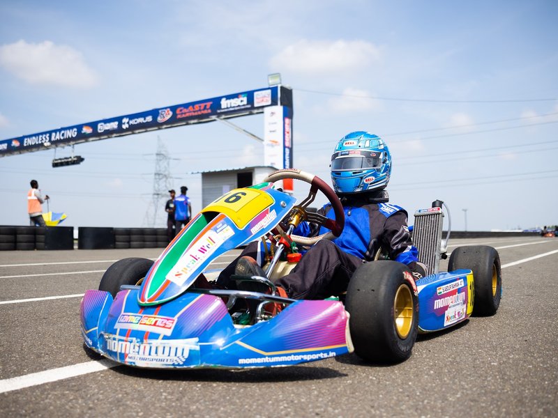 Narain Karthikeyan's son Shiv Neel, Rehan Khan dazzle in 3rd round of IAME India Series karting at the Madras Motor Sports Club's Madras International Karting Arena (MIKA) in Chennai on Saturday. Photo credit: MMC 