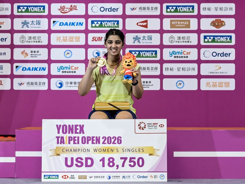 Tanvi clinches maiden Super 300 title, becomes youngest Taipei Open champion in event's history