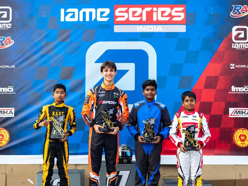 Aaruthran Prabhu dominates mini under-10 class; Kairav Roberson, Rehan Khan Rasheed, Rudra Gokulnath win (Credit: FMSCI)