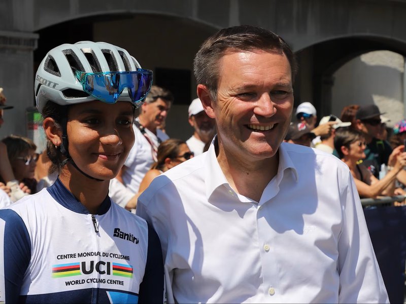 Harshita Jakhar becomes first Indian woman to feature at Tour de France Femmes, one of the major events on the UCI Women's World Tour schedule. Photo credit: Union Cycliste de Internationale