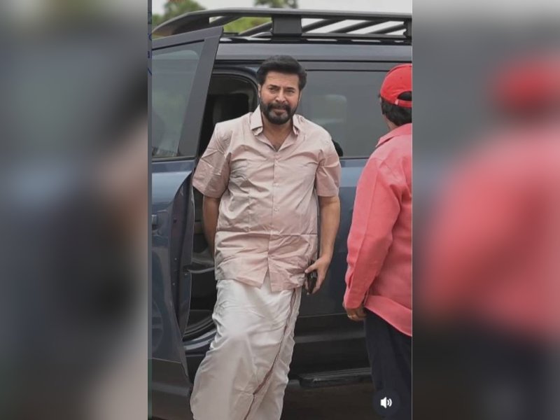 Mammmootty joins the unit of Nithish Sahadev's film in Karaikudi in TN (Photo: Mammootty Kampany/Instagram)