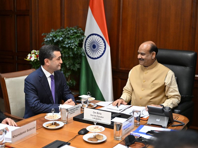 LS Speaker Birla, Uzbekistan FM Saidov discuss ways to deepen parliamentary cooperation 