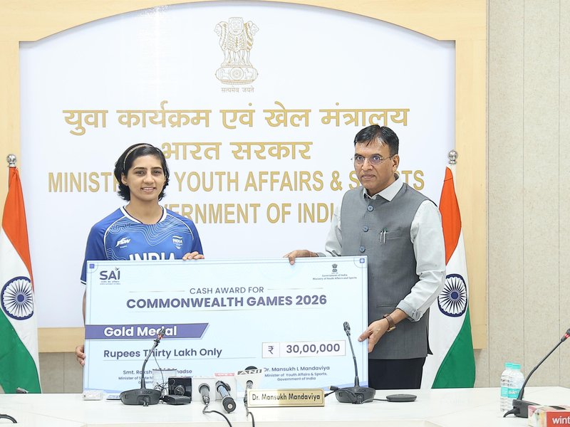 Sports Minister Mandaviya felicitates CWG 2026 medallists in boxing, judo and para-athletics; calls on athletes to mentor the next generation