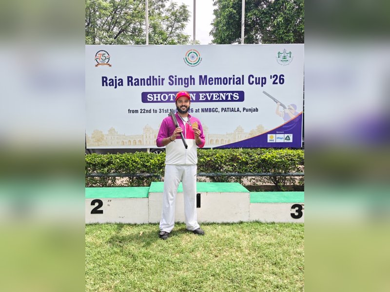 ‘Garv Hai’ athlete Abhimanyu Singh Bhati strikes gold at All India Open Shooting C'ship (Credit: Adani Sportsline)