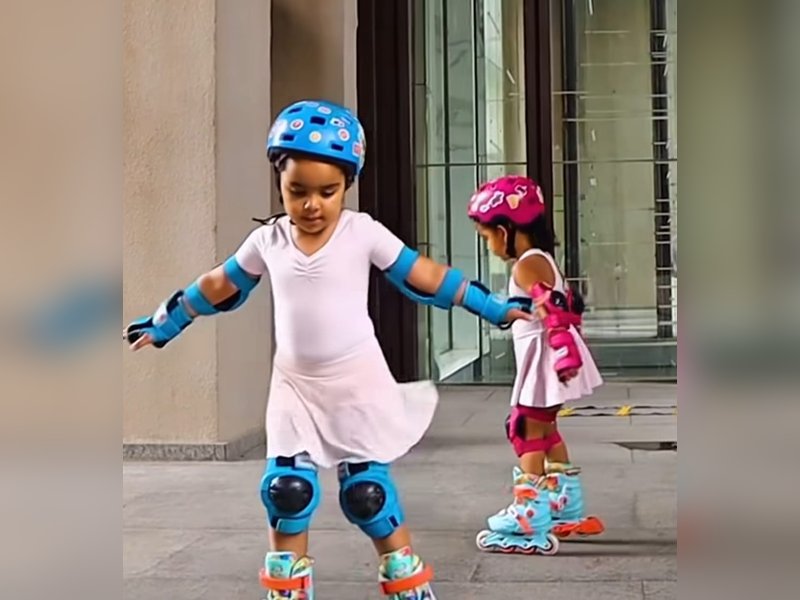 Debinna Bonnerjee reveals her daughters are learning the art of 'getting up again' through skating 