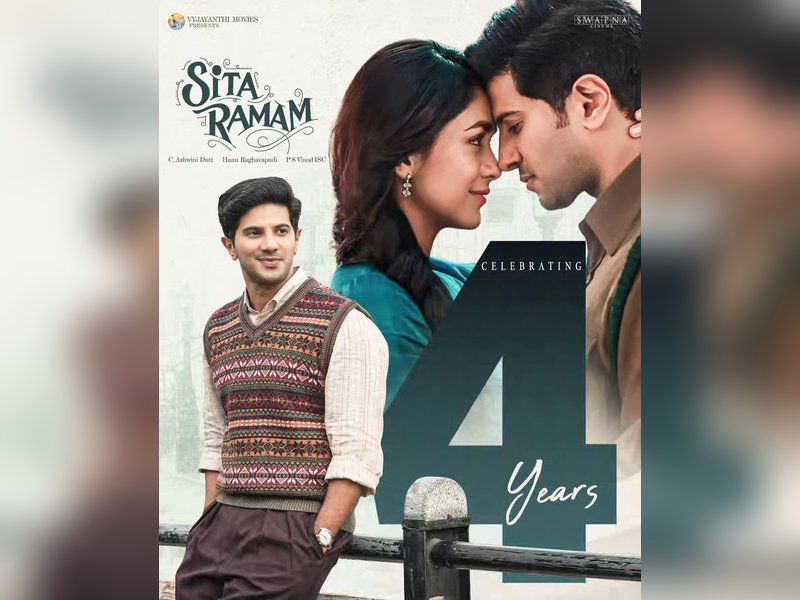 Hanu Raghavapudi pens note of gratitude as Dulquer Salmaan-starrer 'Sita Ramam' completes 4 years (Photo: Vyjayanthi Movies/Instagram)