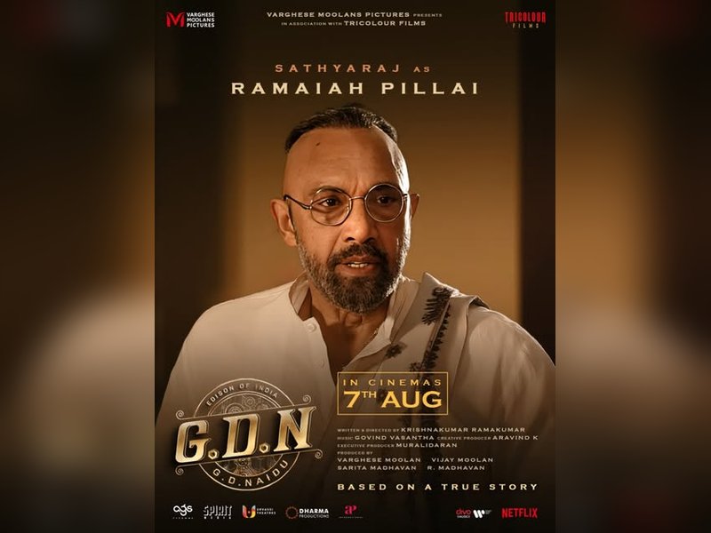 Madhavan-starrer GDN's makers reveal Sathyaraj's look as Ramaiah Pillai in film! (Photo: Varghese Moolans Pictures/Instagram)