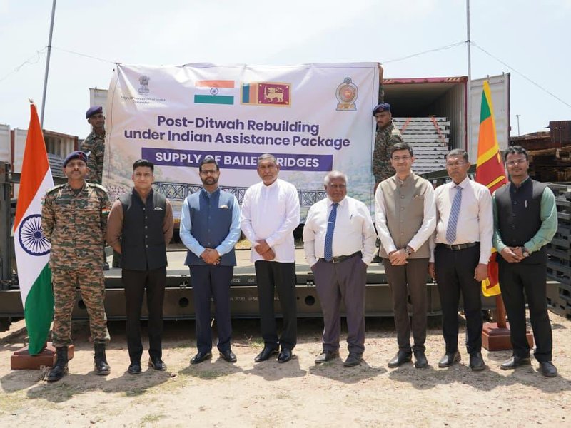 India hands over more bailey bridges to Sri Lanka to restore connectivity