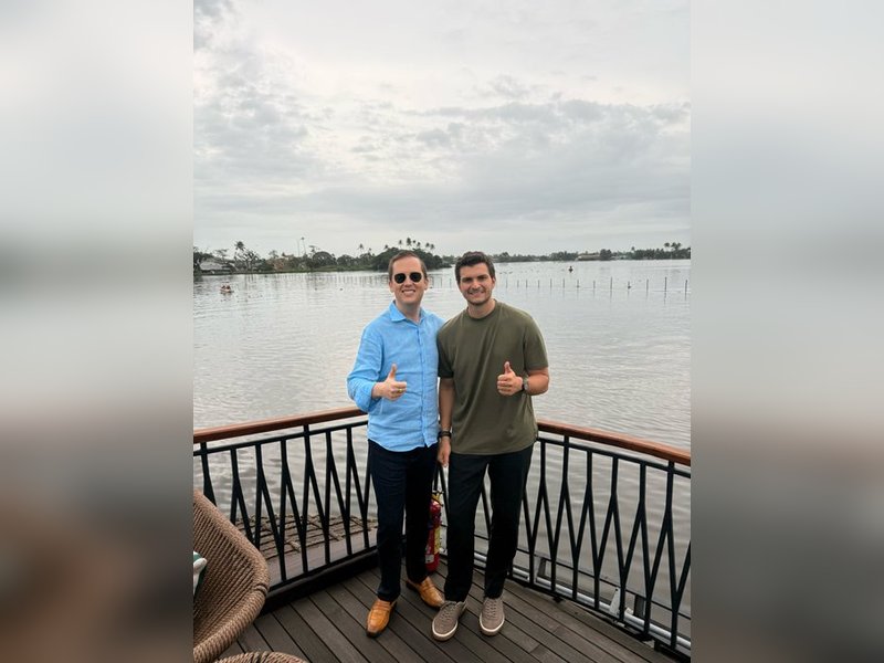 Trump’s son-in-law takes a rainy ride on a houseboat in Alappuzha