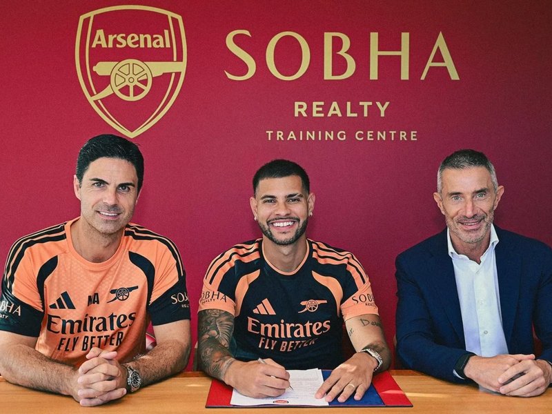 Arsenal sign Brazil midfielder Bruno Guimaraes from Newcastle on long-term deal (Credit: Arsenal)