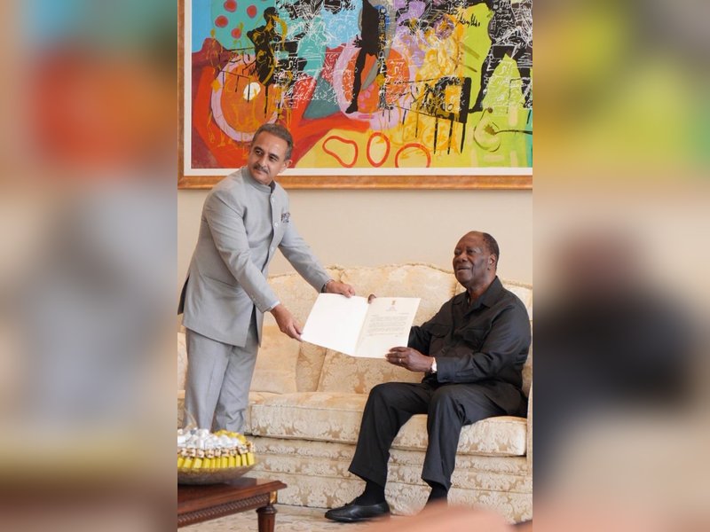 MoS Kirti Vardhan Singh calls on Cote d’Ivoire President, discusses growing partnership