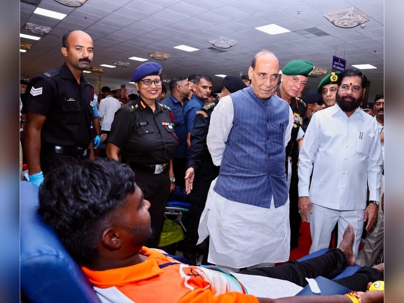Defence Minister salutes blood donors, says Op Sindoor shows India's will to defend itself