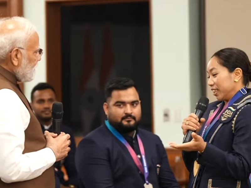 'हर आंसू की बूंद से लग रहा था जैसे गोल्ड मेडल टपक रहा है', मीराबाई चानू से बोले पीएम मोदी