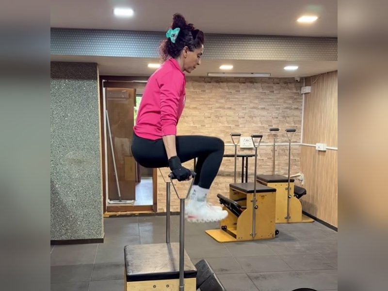 Gautami Kapoor puts ‘balance and concentration’ to test with challenging workout 