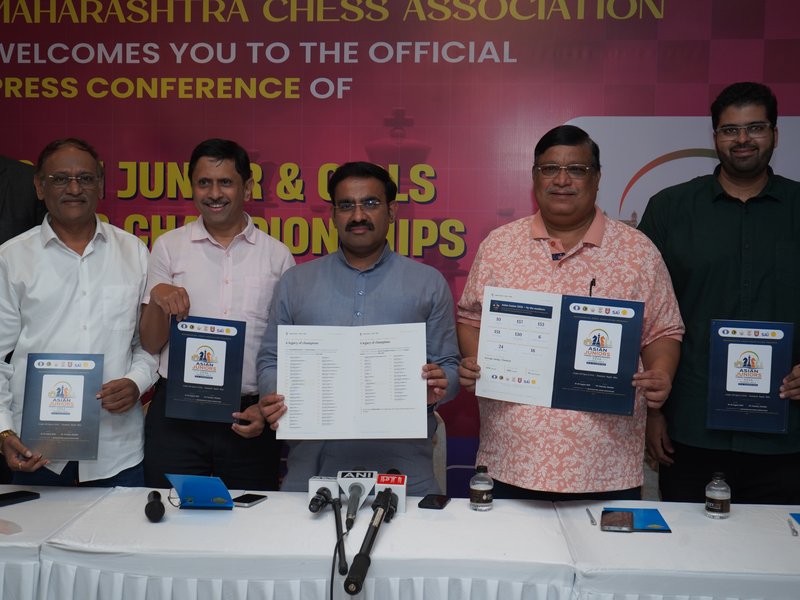 Strong field set for Asian Junior Open & Girls Chess Championship 2026 to be hosted by the Maharashtra Chess Association, in Mumbai from August 16 to 26. Photo credit: 