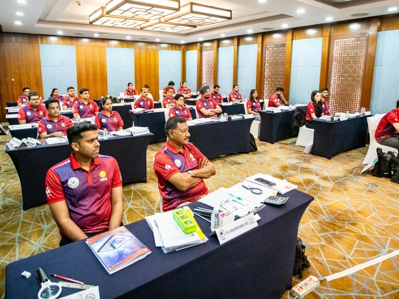 National Rifle Association of India (NRAI) hosts international ISSF Electronic Scoring Target (EST) course in New Delhi for Asian shooting officials. 