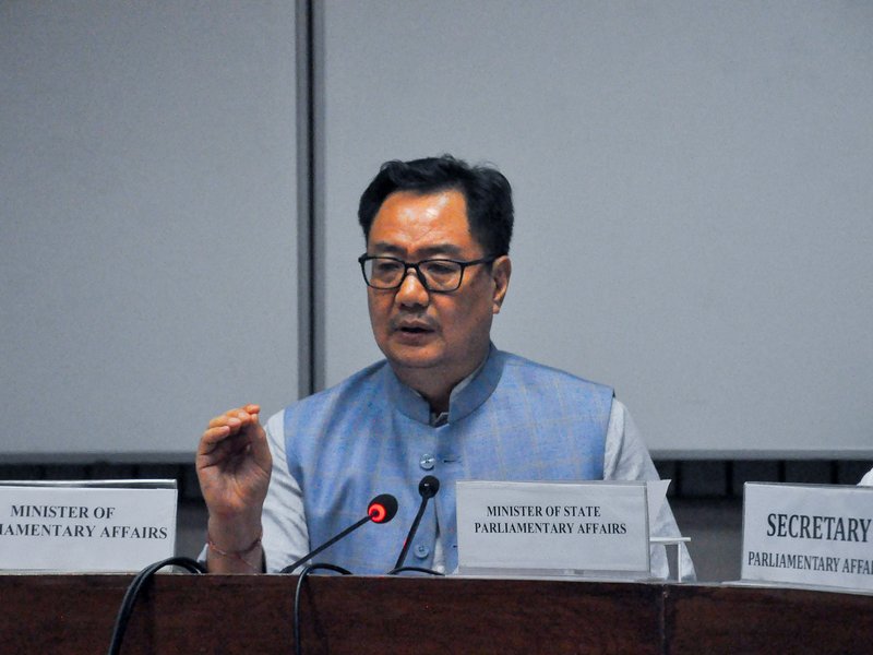 लगातार चुनाव हारने से विपक्ष में आई आत्मविश्वास की कमी, इसीलिए सदन में हंगामा करते हैं: रिजिजू 