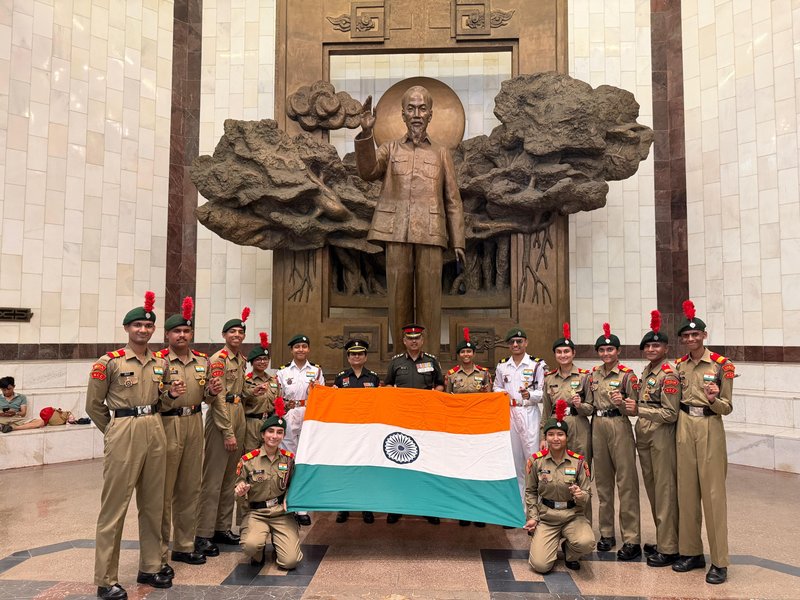 Indian NCC delegation visits Presidential Palace in Vietnam, pays respects to Ho Chi Minh