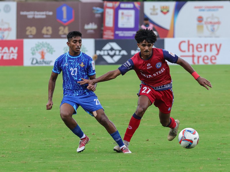 Lawmsangzuala's hat-trick inspires Jamshedpur FC to six-goal rout of Indian Air Force FT in the final Group C fixture of the 135th Durand Cup at the Birsa Munda Stadium in Ranchi on Thursday. Photo credit: Durand Cup