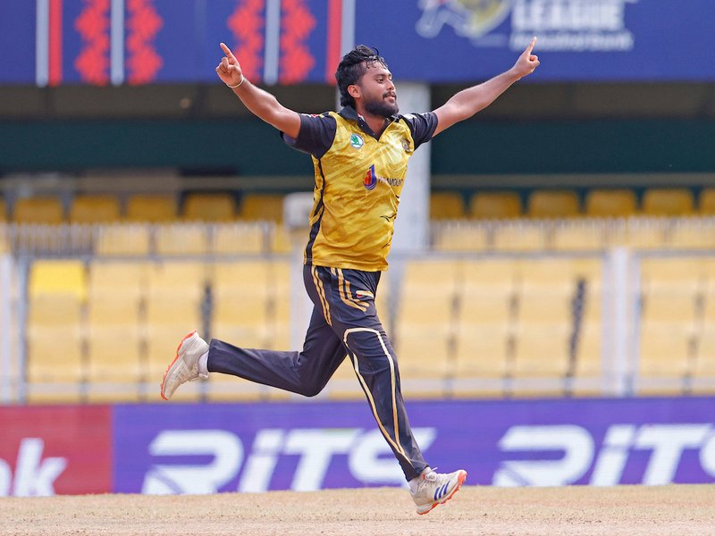 Dipak's four-fer, Ghadigaonkar's fifty seal 7-wicket win for Charaideo Sunrisers in match number 25 of the Assam Premier League 2026 at the ACA Stadium, Guwahati on Thursday.  Photo credit: APL 2026 