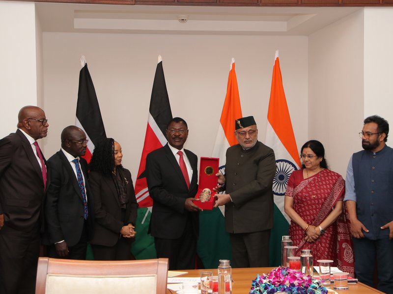 Kenyan Speaker visits India, calls on VP Radhakrishnan