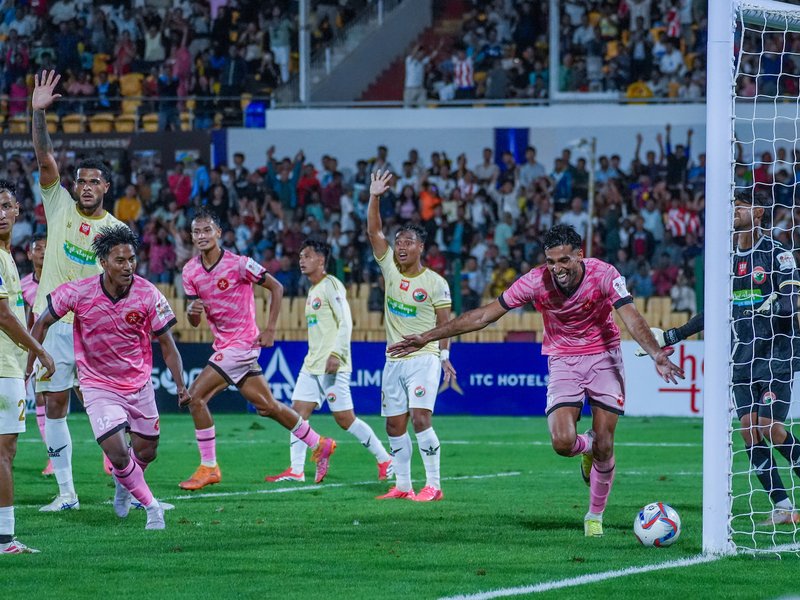 Shillong Lajong FC reach quarterfinals with thrilling draw against Langsning FC in a Group E fixture of the 135th Durand Cup, played at the Jawaharlal Nehru Stadium in Shillong on Thursday. Photo credit: Durand Cup