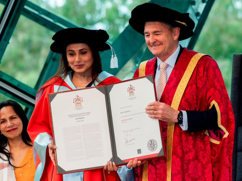 After Shah Rukh Khan, Rani Mukerji honoured with Doctor of Letters by La Trobe University