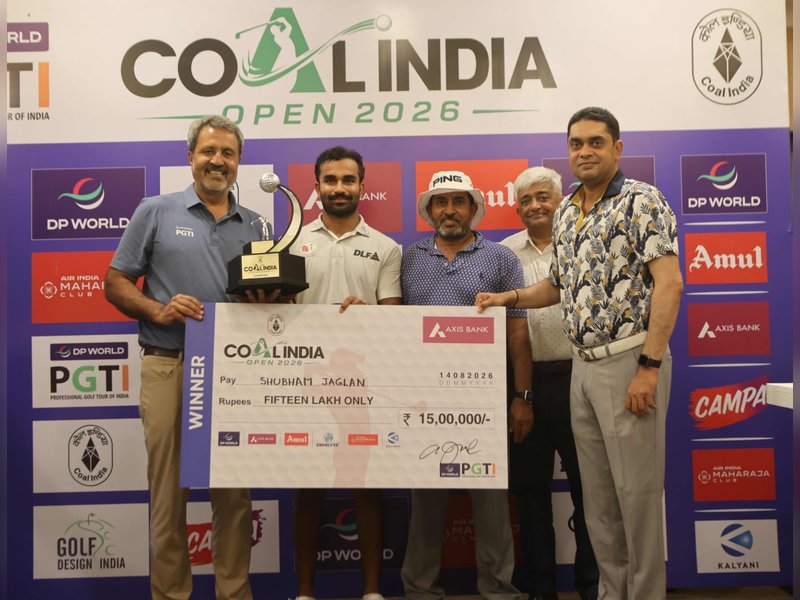 Golf: Shubham Jaglan fires final-round 64 to bag maiden title at Coal India Open 