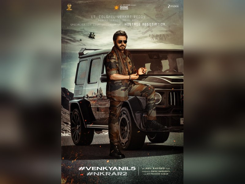 Venkatesh’s look as Lt. Colonel Venkat Reddy in Anil Ravipudi’s #VenkyAnil5 released (Photo: Anil Ravipudi/X)