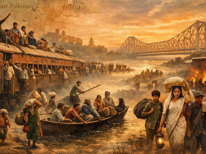 Partition trauma in East India was slower with episodic migration (Photo: AI Generated Image)