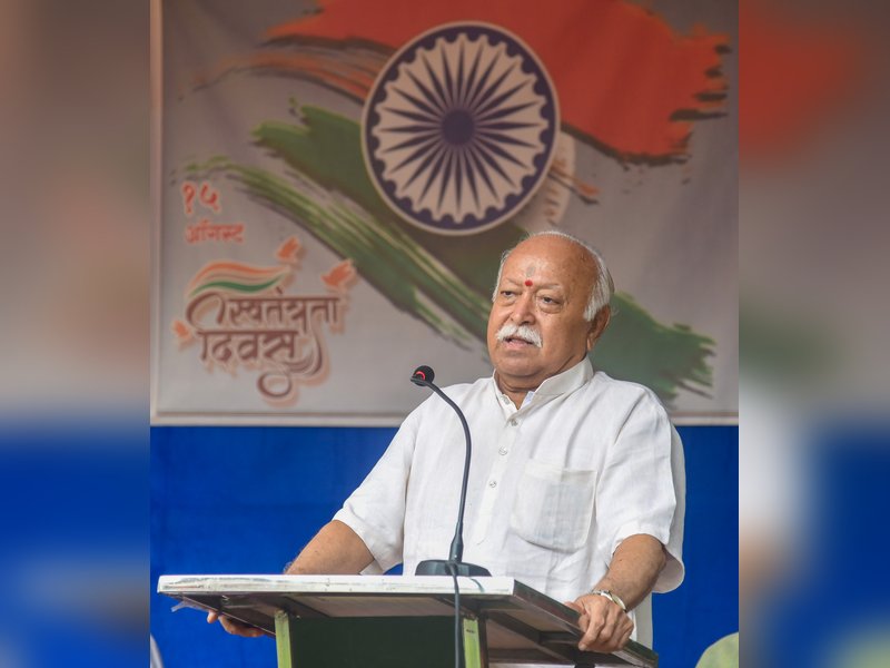 'Left some luggage in America': Oppn's swipe at RSS chief Bhagwat after VHP's Muslims garba ban in Maha