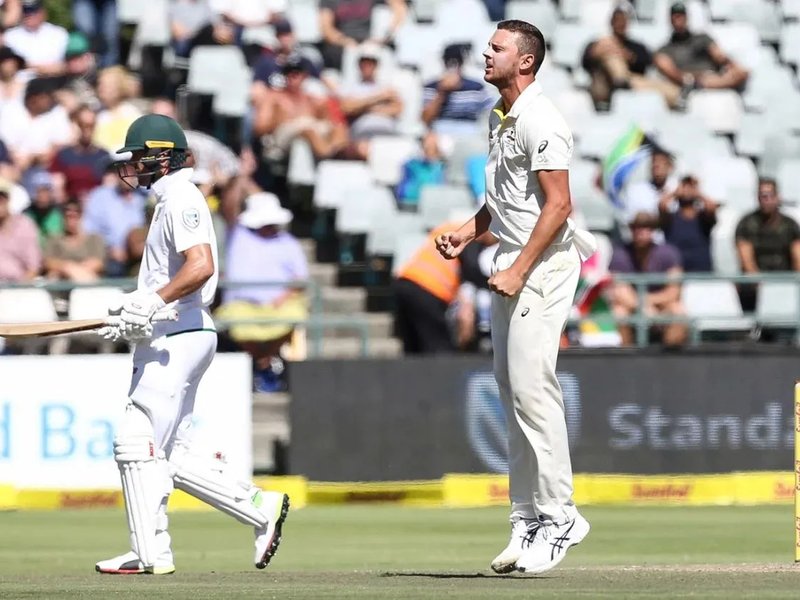 ‘He’s got all the attributes’: Boland, Head and Cummins hail Hazlewood after 300-Test wicket milestone (Credit: Cricket Australia/X)