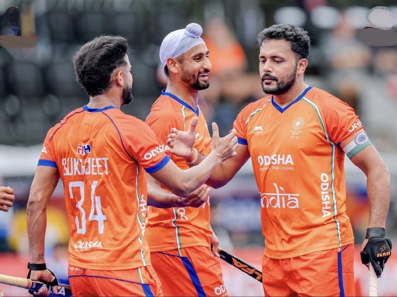 Harmanpreet Singh's brace powers India to 3-1 win over Wales in campaign opener in the FIH Men's Hockey World Cup 2026 at the Wagener Hockey Stadium in Amstelveen on Saturday. Photo credit: Hockey India