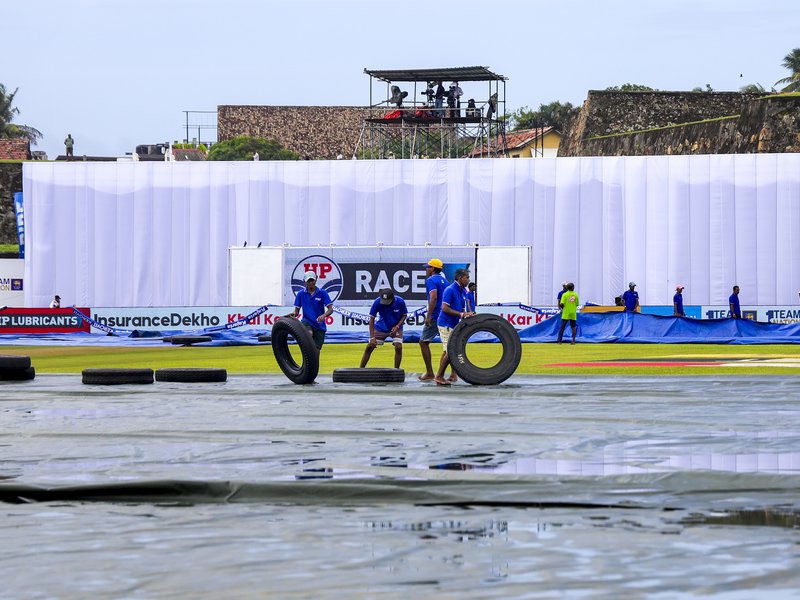 1st Test: Rain delays start of second session on day two in Galle 