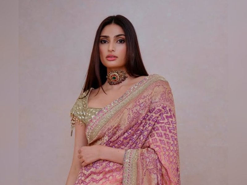 Athiya Shetty becomes muse for Manish Malhotra’s celebration of handloom and bandhani