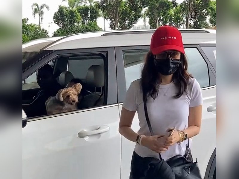 Shraddha Kapoor gets the cutest airport goodbye as her furry friend comes to see her off