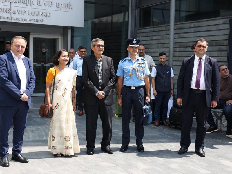 Defence Secretary Rajesh Kumar Singh arrives in Armenia to advance bilateral defence cooperation