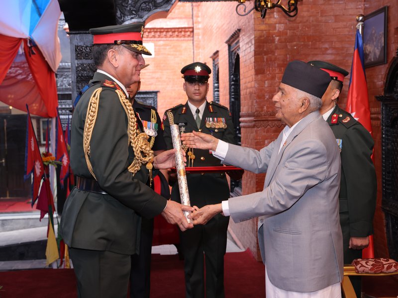 Indian Army Chief Dhiraj Seth conferred honorary rank of Nepali Army General 