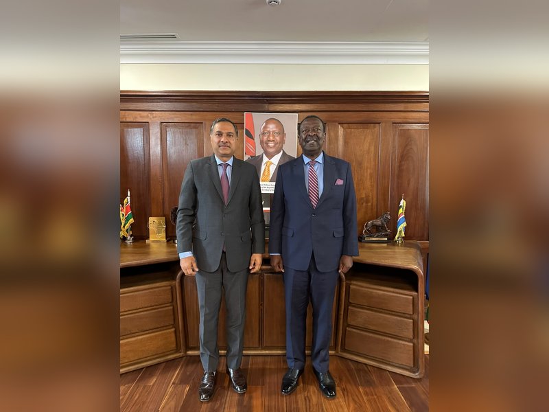 Indian High Commissioner appraises Kenyan Cabinet Secretary on bilateral developments