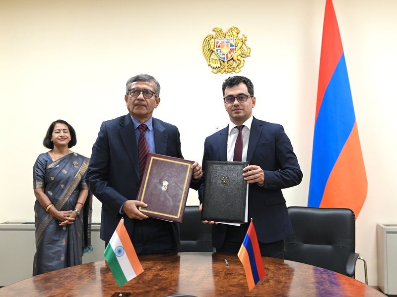 India, Armenia sign MoU on innovation and shared production in defence industry